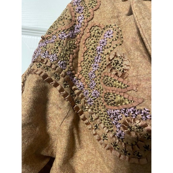 Robert Graham Embroidered Jacket Size 6 - Picture 3 of 9
